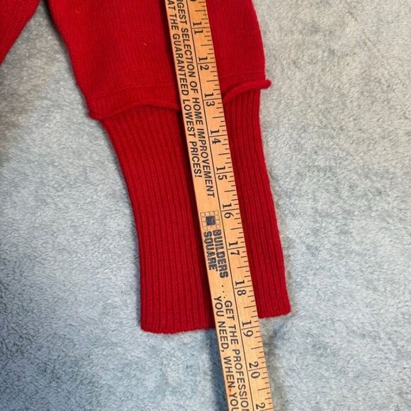 Women's Sundance Red Snowflake Wool Blend Sweater Size M - Picture 10 of 10